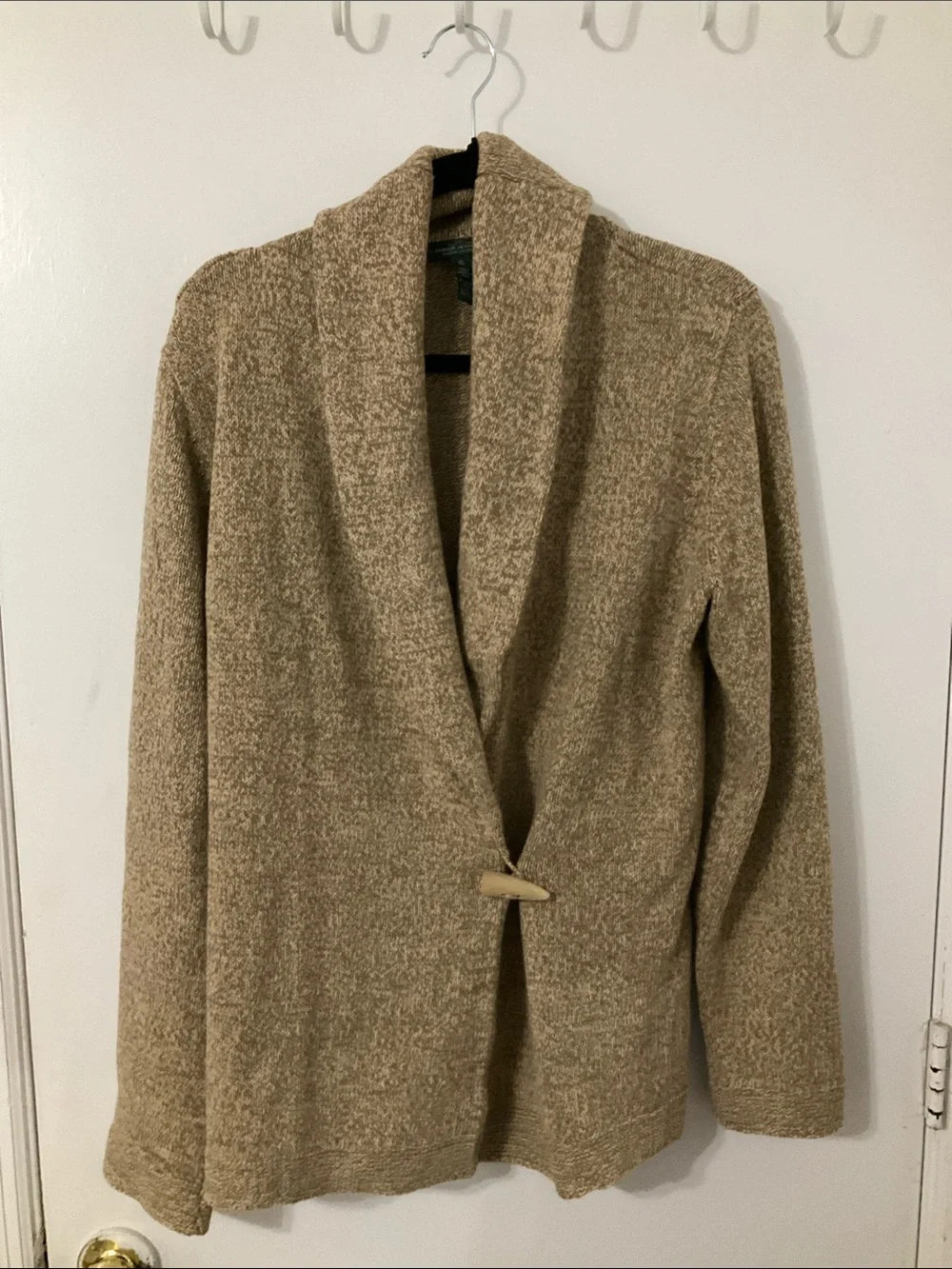 Lauren  Ralph Lauren Jeans Shawl Collar Cardigan With Toggle button Closure SZ L